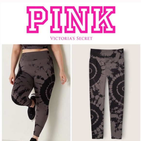 Victoria’s Secret Pink Tie Dye Seamless High Waist Leggings size XS workout pant - Picture 1 of 14